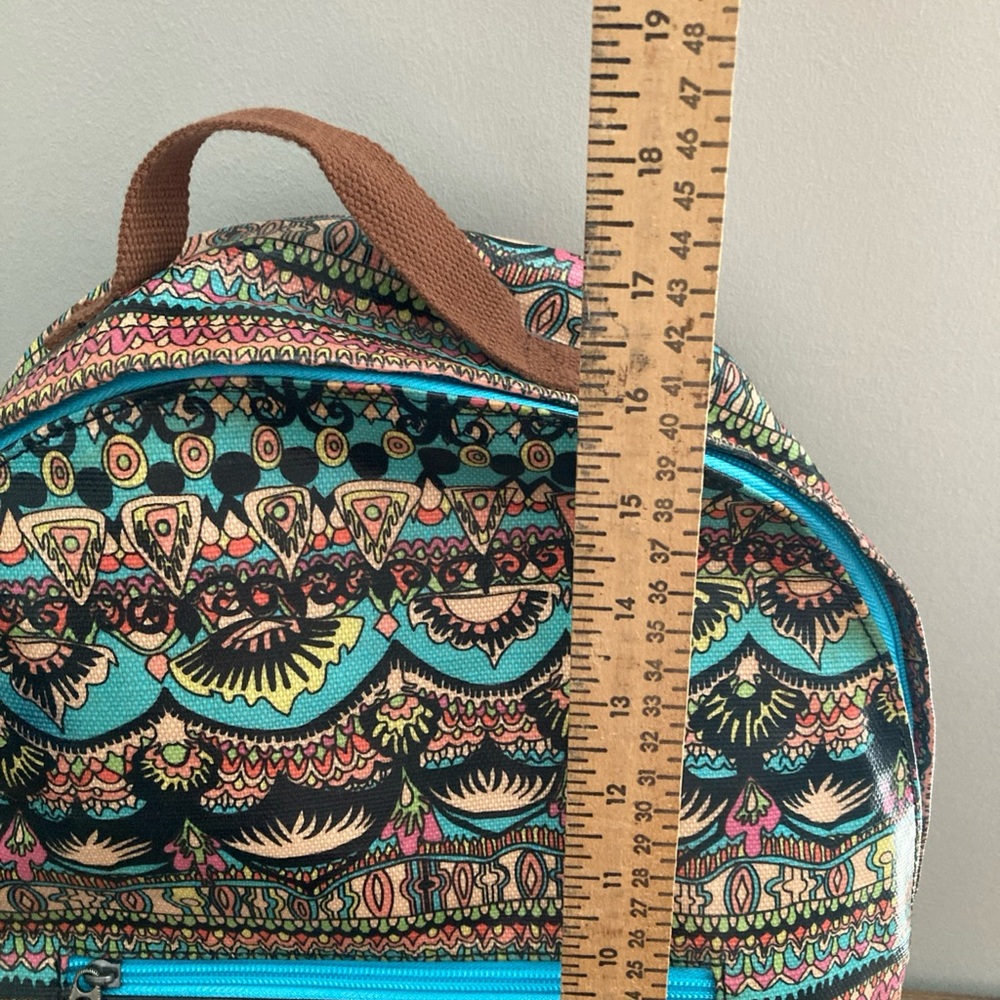 NWT SAKROOTS Multicolor Coated Canvas Large Cargo Backpack - Picture 2 of 13